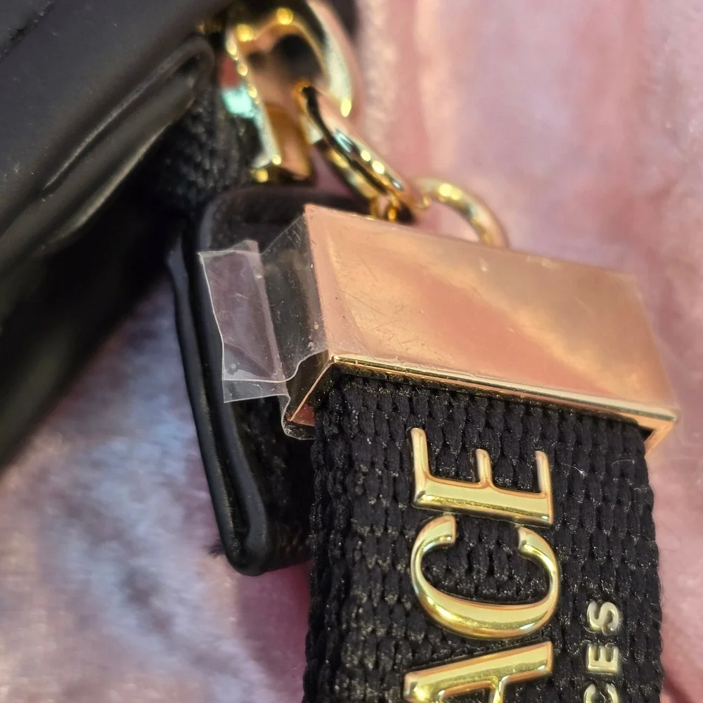 Versace Fragrances Black Gold Greek Key Cosmetic Pouch Toiletry Travel Bag